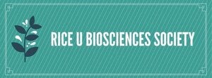 Rice U BioSciences Society logo