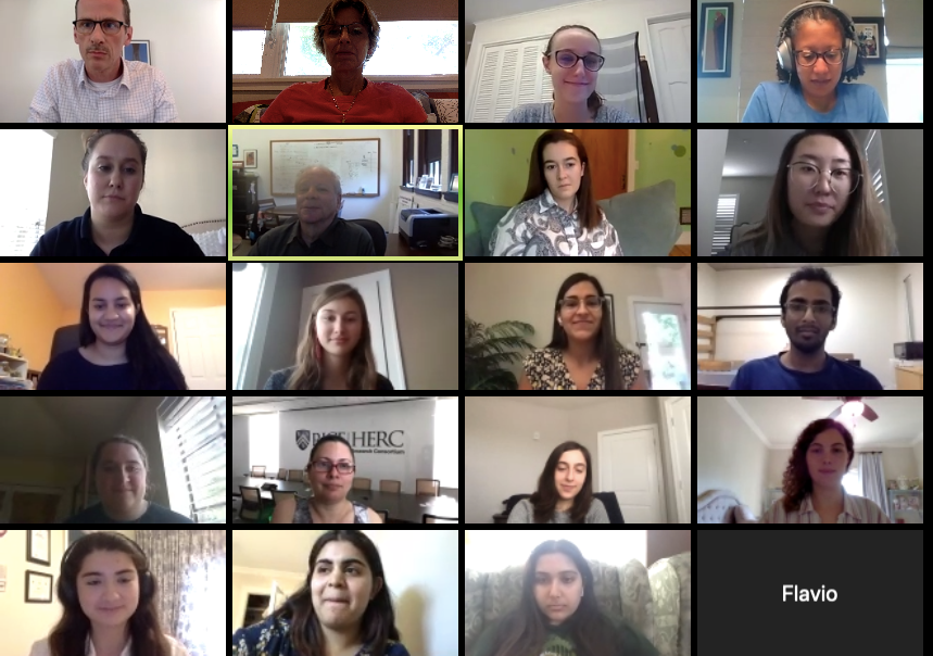 SOPA Class of 2020 on Zoom call